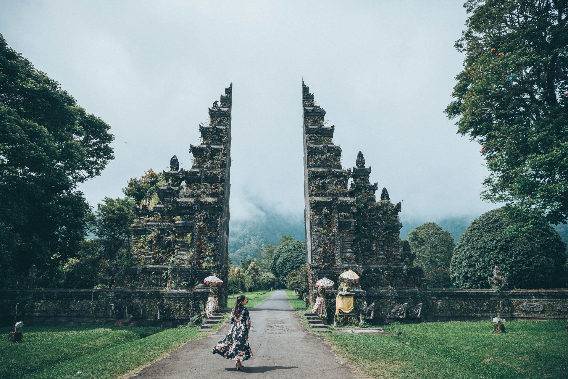 Traditional Balinese temple gate
